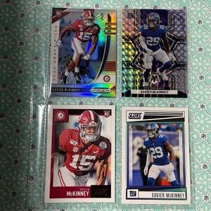 🏈 Xavier McKinney, NFL Football Trading Sports Cards, Lot of 4